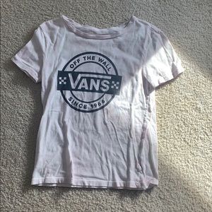 Light pink vans t-shirt